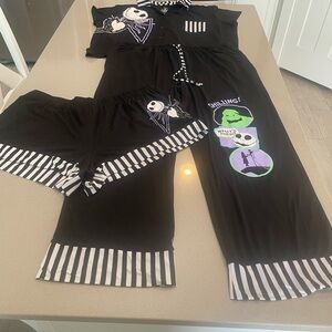 Disney Nightmare Before Christmas 3 piece Pajama Set size X Large